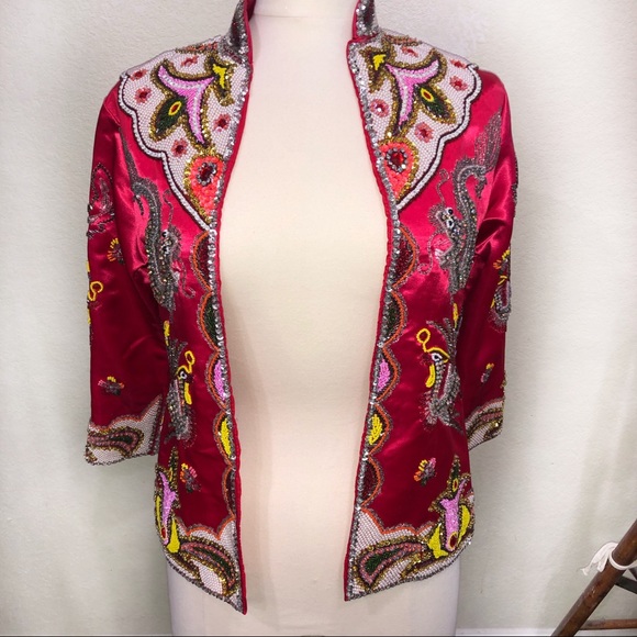 Vintage Qun Kwa beaded jacket - Picture 5 of 5